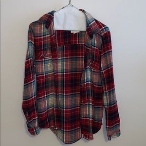 red and blue flannel